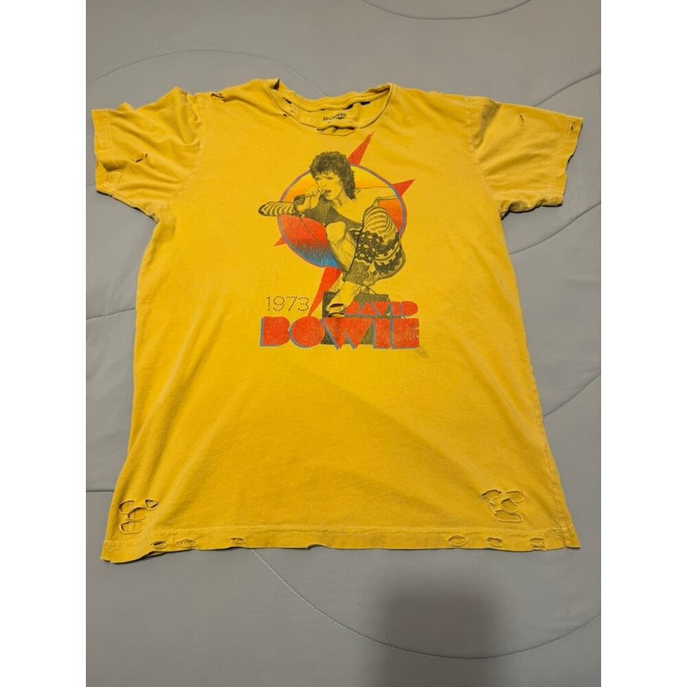 Official David Bowie Distressed Ziggy Stardust T-Shirt